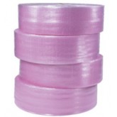 Perforated Pink Anti-Static Bubble Cushioning 1/2" High 12" x 250' - 4 per Bundle, 12" perforations
